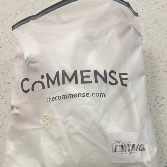 Commense White A-Line Skirt with Red Trim - Picture 7 of 7